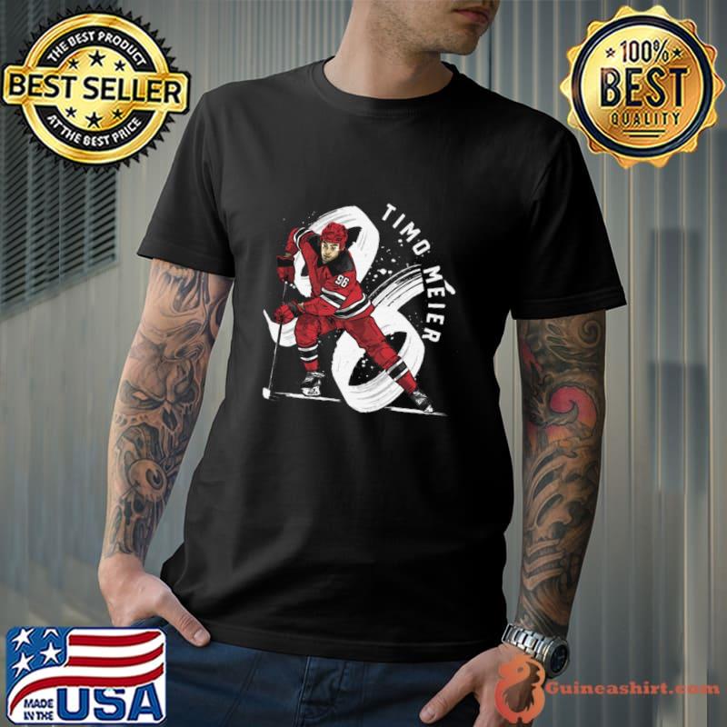 Timo Meier New Jersey Brush Swiss professional ice hockey player T-Shirt