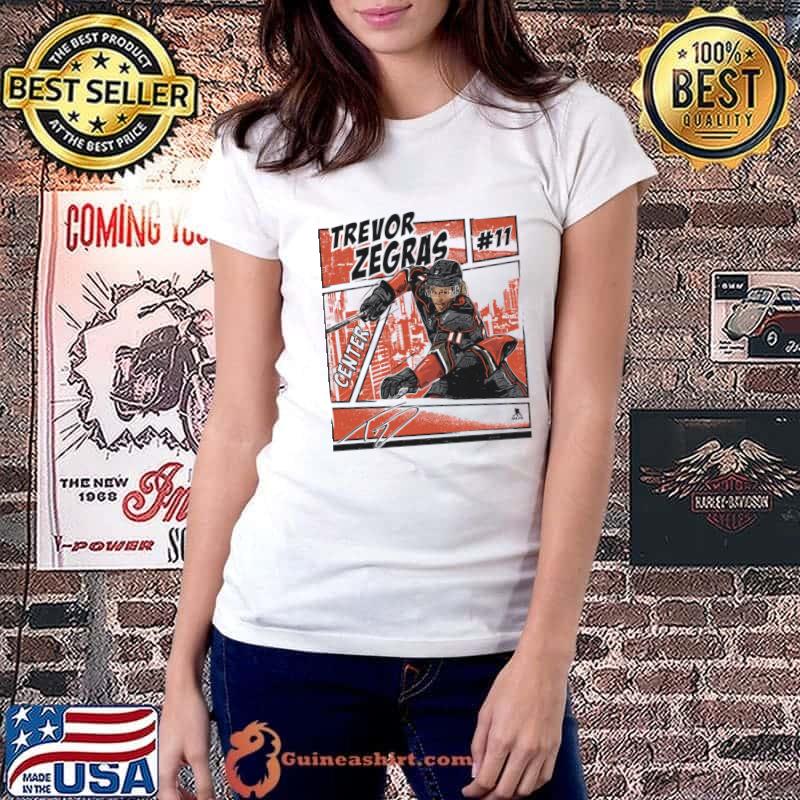 Trevor Zegras American professional ice hockey center Anaheim Comic T-Shirt