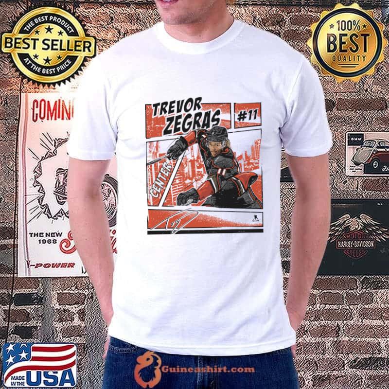 Trevor Zegras American professional ice hockey center Anaheim Comic T-Shirt Unisex