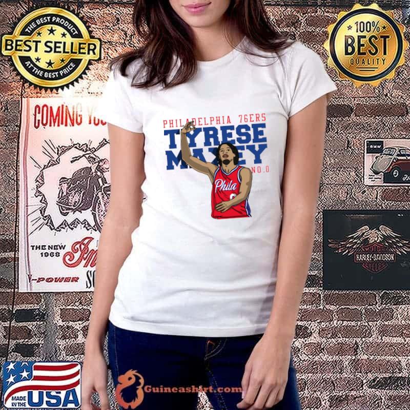 Tyrese Maxey Comic Style American professional basketball T-Shirt