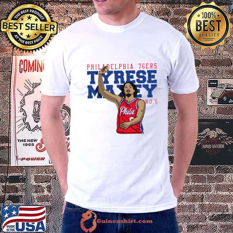 Tyrese Maxey Comic Style American professional basketball T-Shirt Unisex