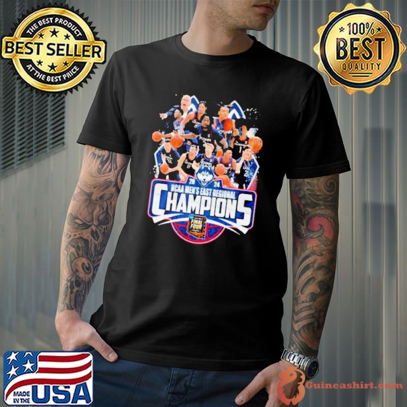 Uconn Huskies 2024 NCAA Men’s East Regional Champions Team Shirt