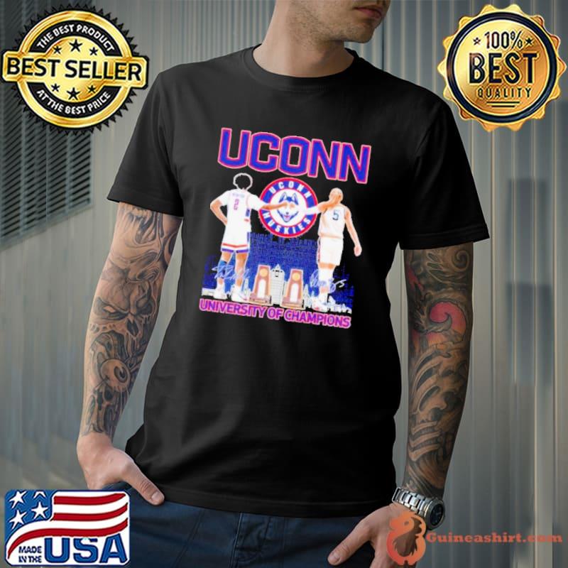 Uconn Huskies Men’s and Women’s Basketball University Of Champions 2024 Shirt