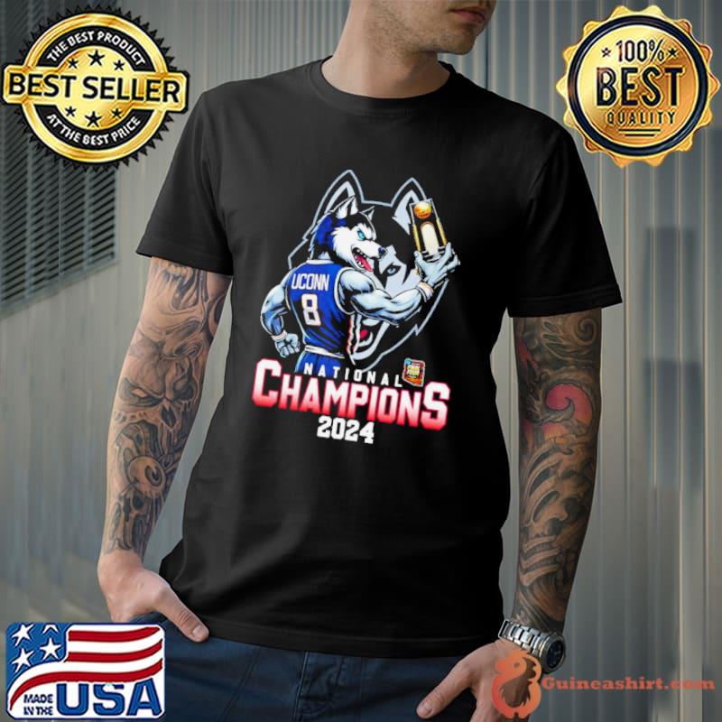 Uconn Mascot Trophy National Champions 2024 shirt