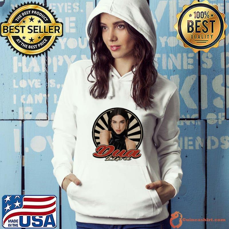 Vintage Circle Dua Lipa English and Albanian singer and songwriter T-Shirt Hoodie