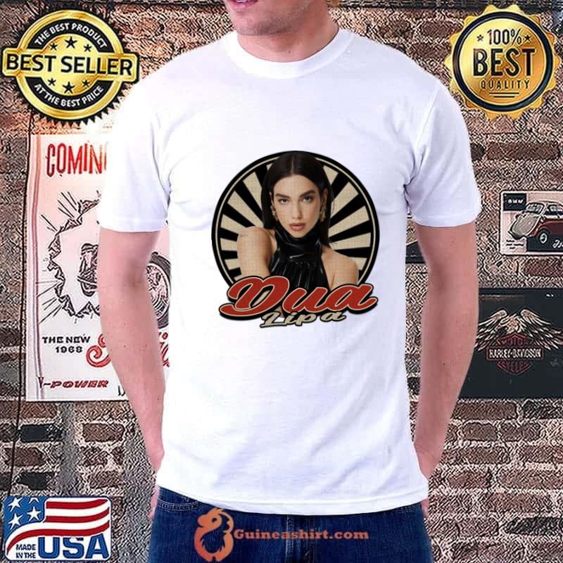 Vintage Circle Dua Lipa English and Albanian singer and songwriter T-Shirt