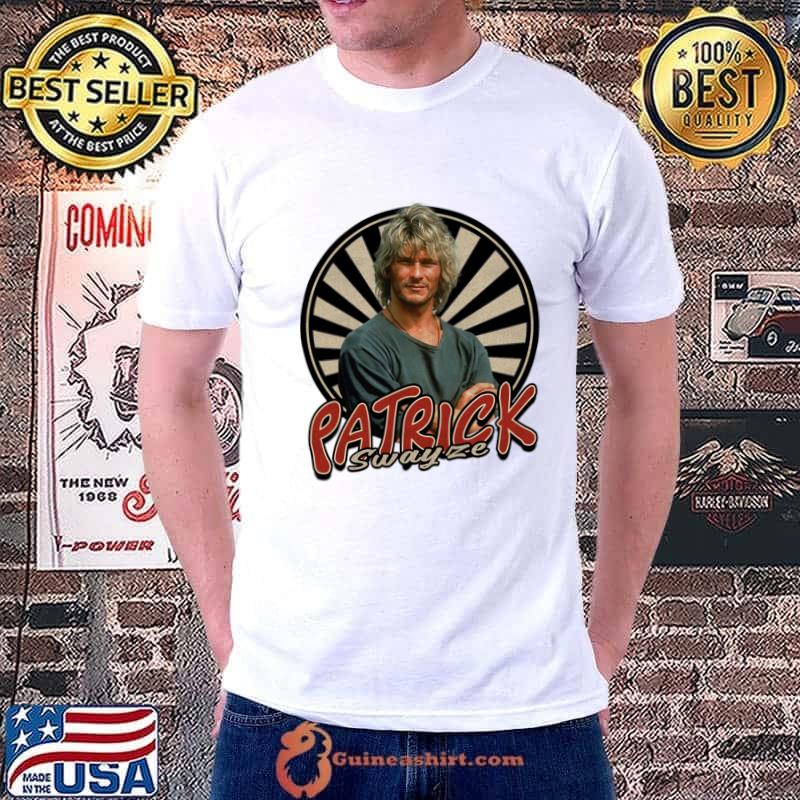 Vintage Circle Patrick Swayze American actor dancer and singer-songwriter T-Shirt