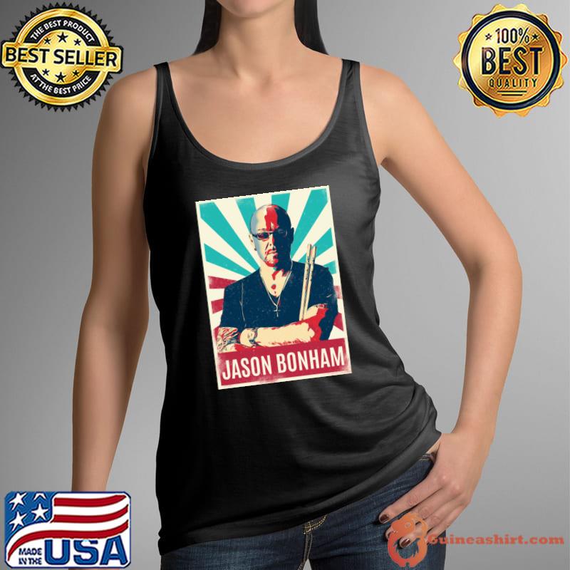 Vintage English drummer Jason Bonham Zeppelin drummer T-Shirt