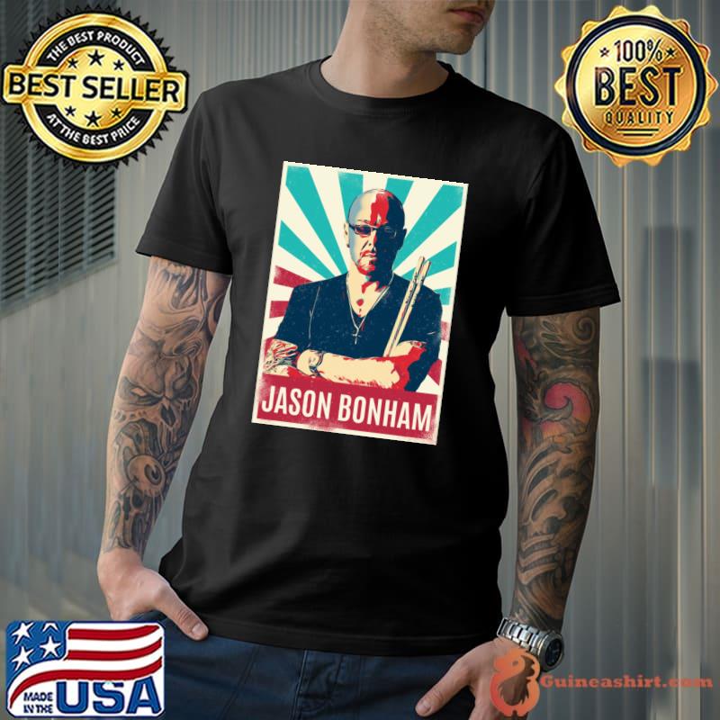 Vintage English drummer Jason Bonham Zeppelin drummer T-Shirt Unisex