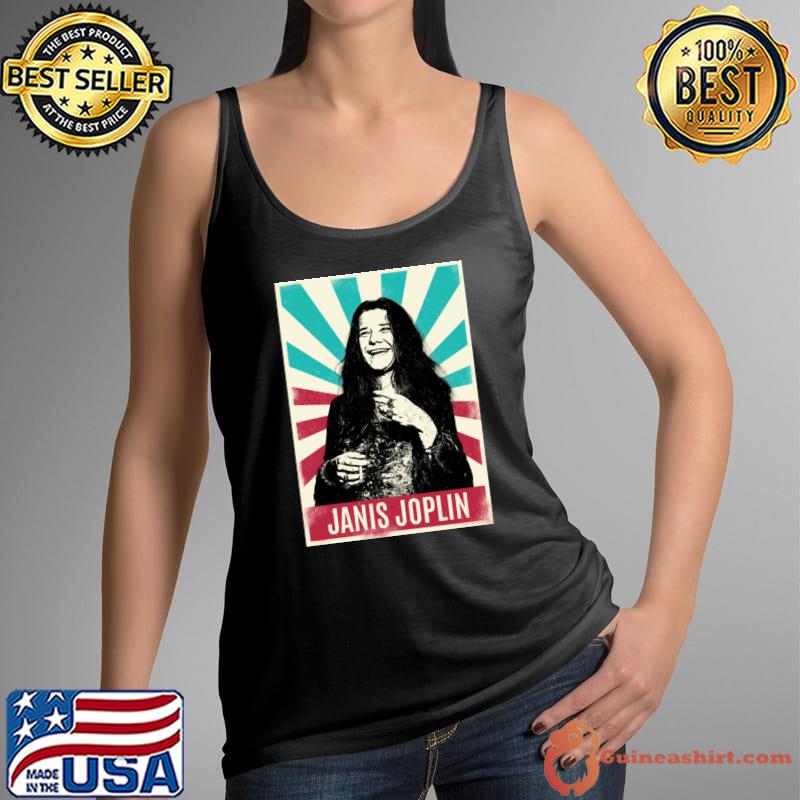 Vintage Janis Joplin American singer and songwriter T-Shirt