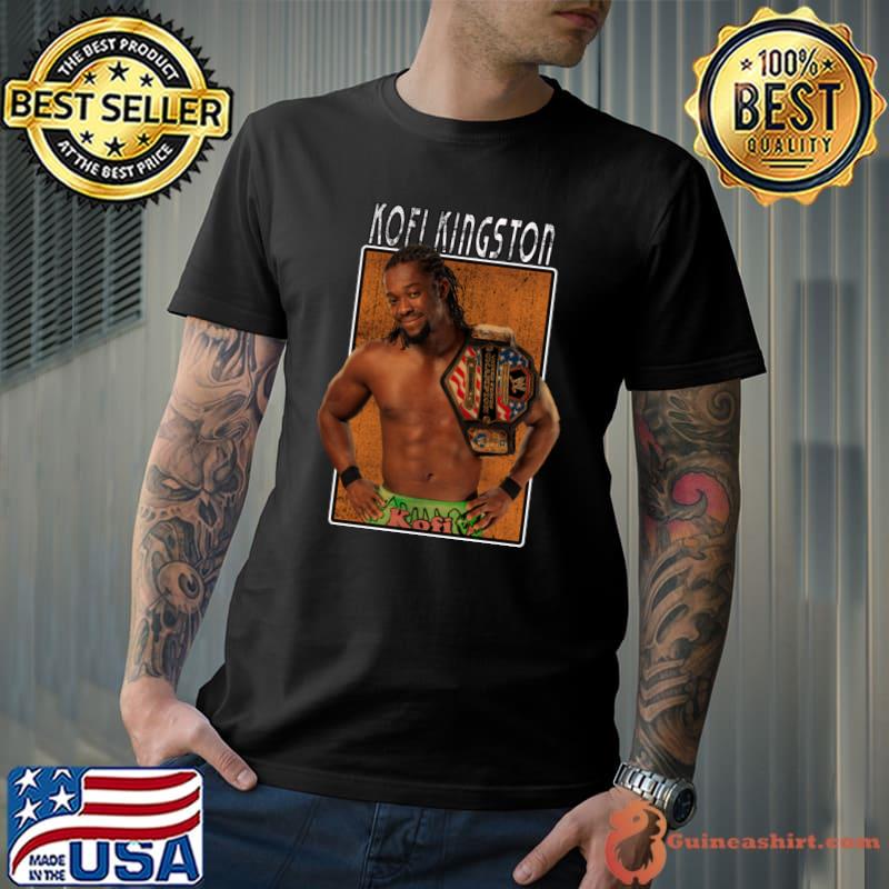 Vintage Wwe Kofi Kingston Ghanaian-American professional wrestler T-Shirt