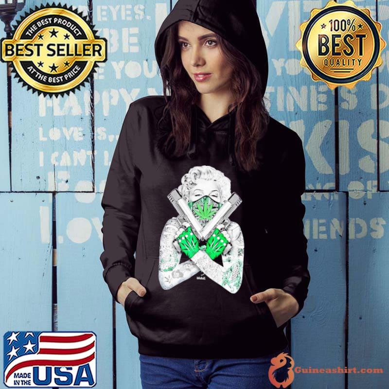 Women Tattoo And Weed Gun s Hoodie