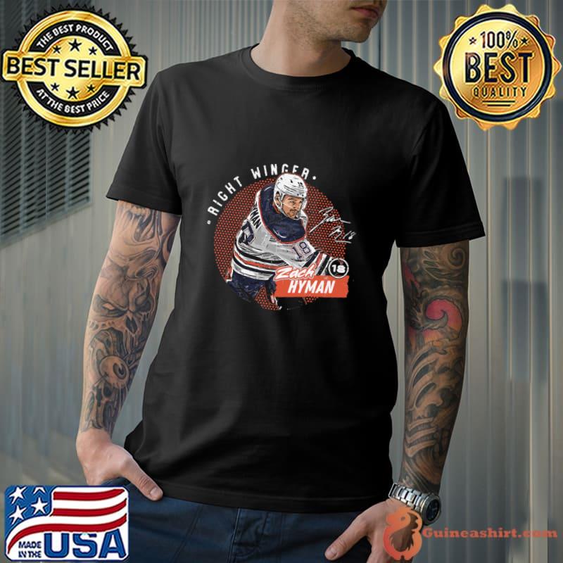 Zach Hyman Canadian professional ice hockey left Edmonton Dots T-Shirt