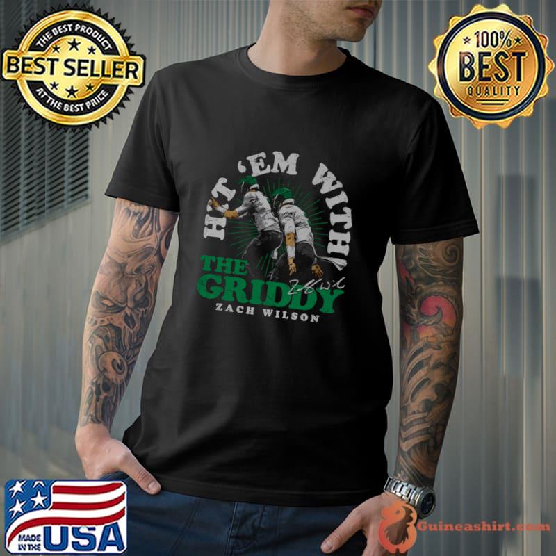 Zach Wilson New York J Griddy Celebration American football quarterback T-Shirt