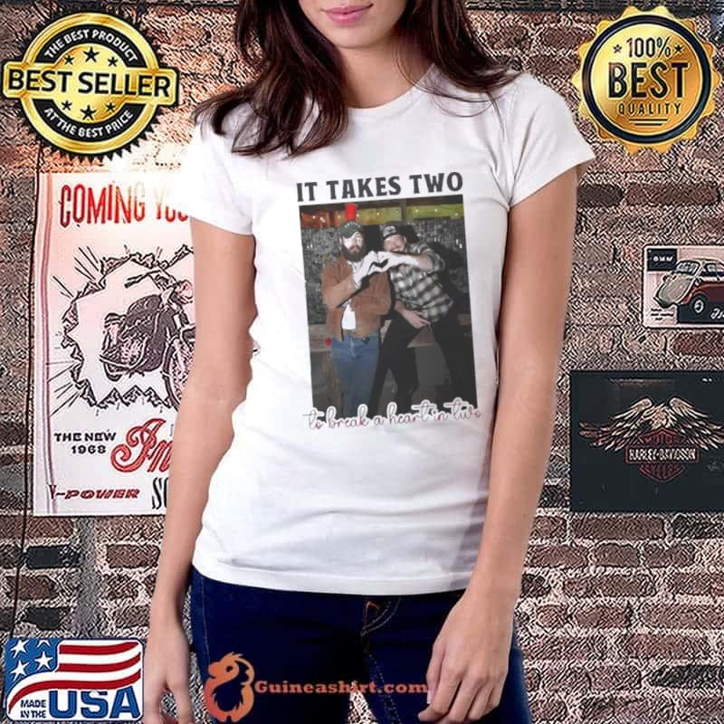 2024 Post Malone Morgan Wallen It Takes Two To Break A Heart In Two shirt