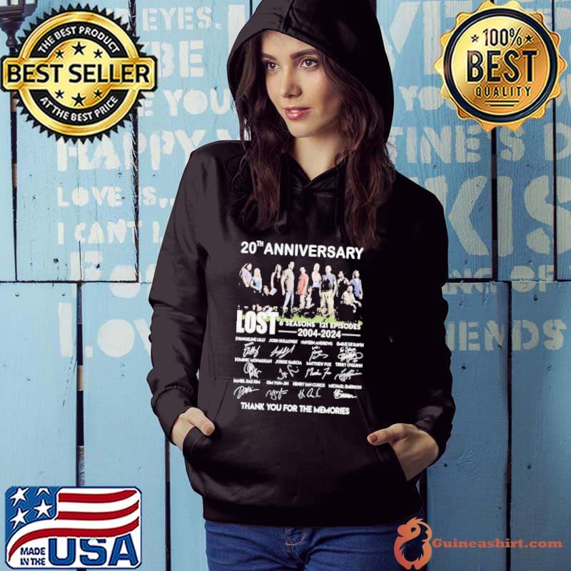 20th Anniversary Lost 6 Seasons 121 Episodes 2004-2024 Thank You For The Memories Shirt Hoodie
