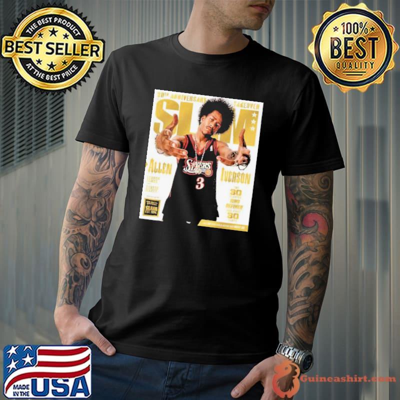 30th Anniversary Takeover The Golden Metal Editions Slam Est 1994 Allen Iverson The 30 Players Who Defined Our First 30 Years Shirt