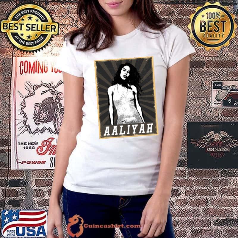 80s Style Aaliyah American singer and actress T-Shirt Ladiestee