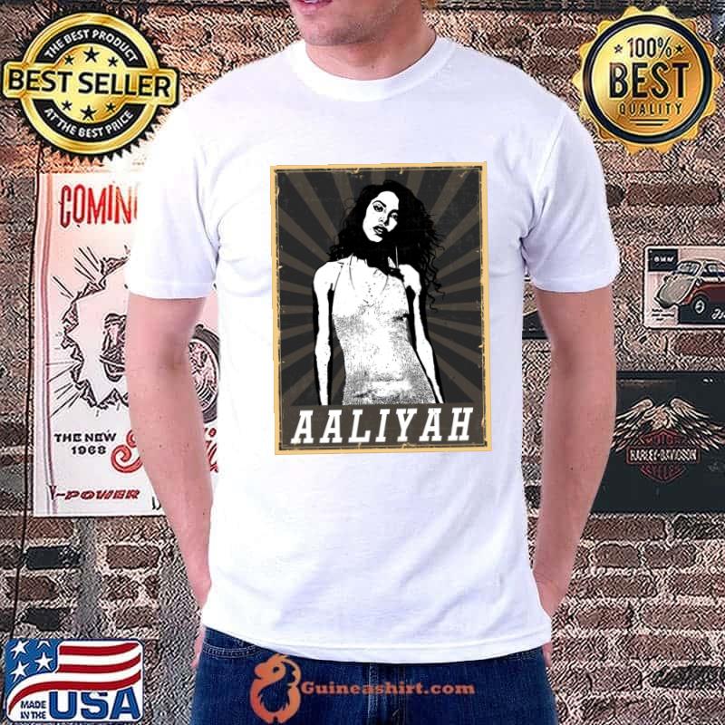 80s Style Aaliyah American singer and actress T-Shirt