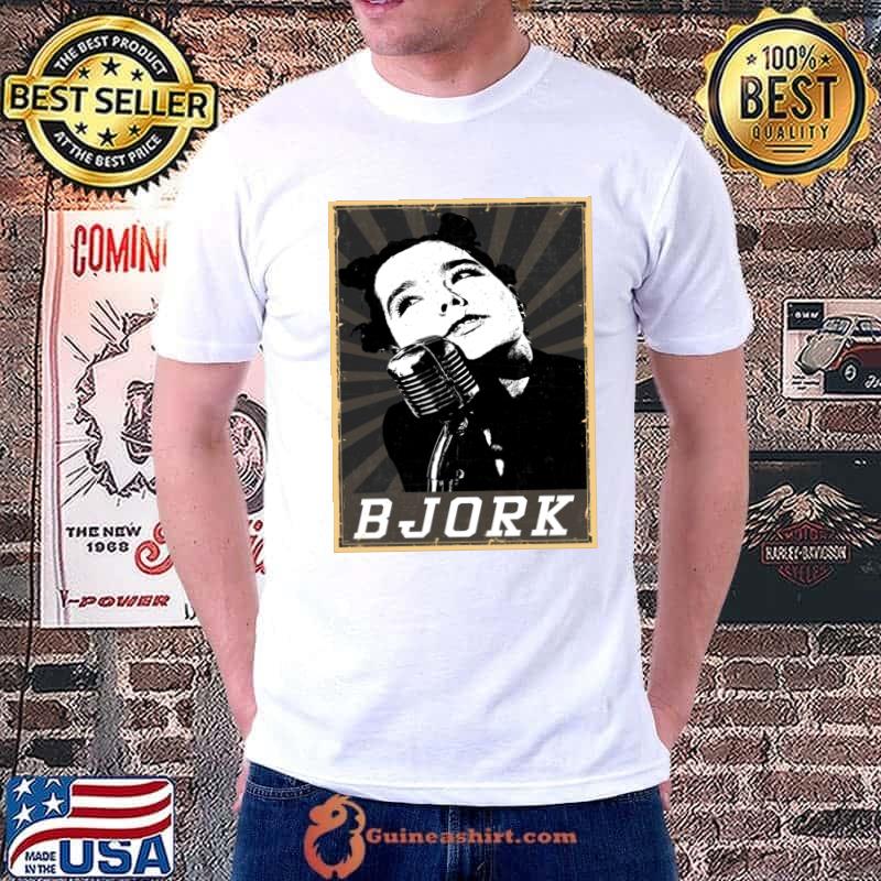 80s Style Bjork Icelandic singer songwriter composer record producer actress T-Shirt