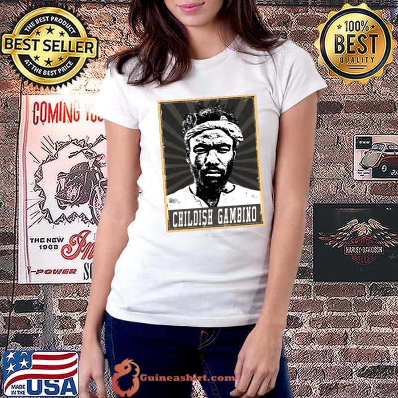 80s Style Childish Gambino American actor comedian singer rapper writer director T-Shirt Ladiestee