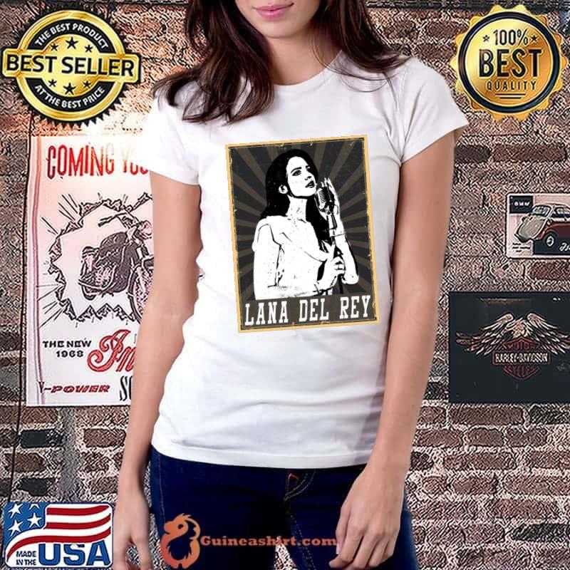 80s Style Lana Del Rey an American singer-songwriter T-Shirt Ladiestee