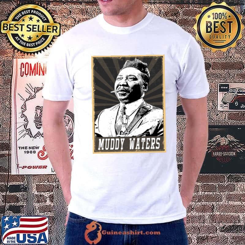 80s Style Muddy Waters American blues singer and musician T-Shirt