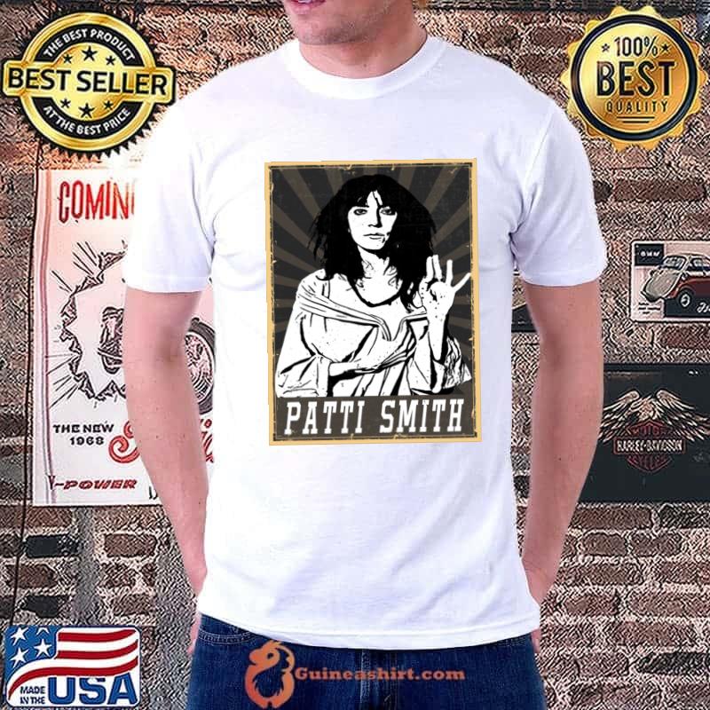 80s Style Patti Smith American singer songwriter poet, painter author whose T-Shirt