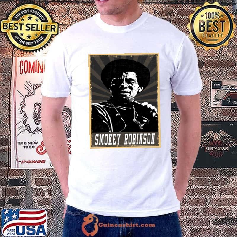 80s Style Smokey Robinson American R&B and soul singer songwriter T-Shirt