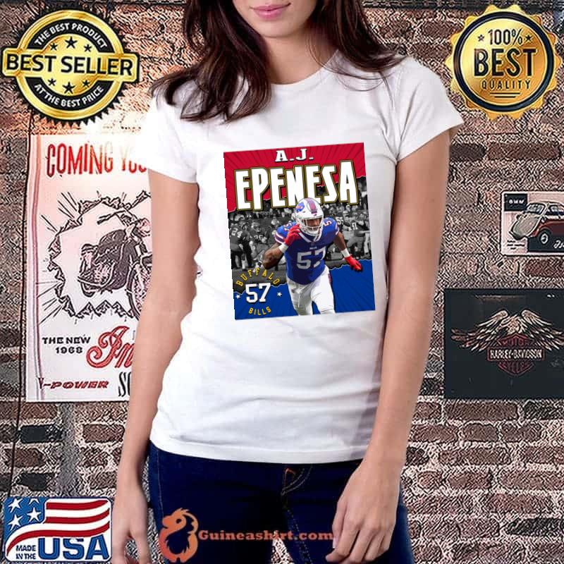 A.J. Epenesa American football defensive end for the Buffalo Bills T-Shirt Ladiestee