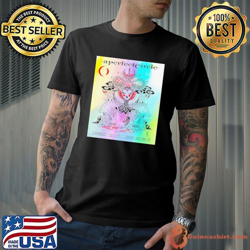 A Perfect Circle Show Rainbow Foil Forest Hills Goddess Forest Hills On V Iv Mmxxiv At Stadium New York Ny Shirt Unisex