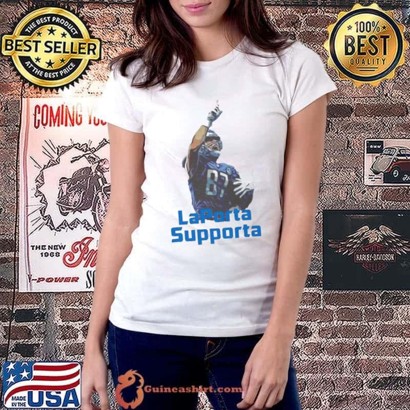Aidan Hutchinson LaPorta Supporta Shirt Ladiestee