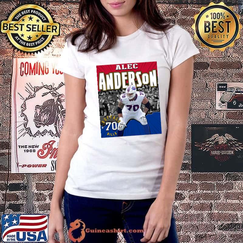 Alec Anderson American football offensive guard for the Buffalo Bills T-Shirt Ladiestee
