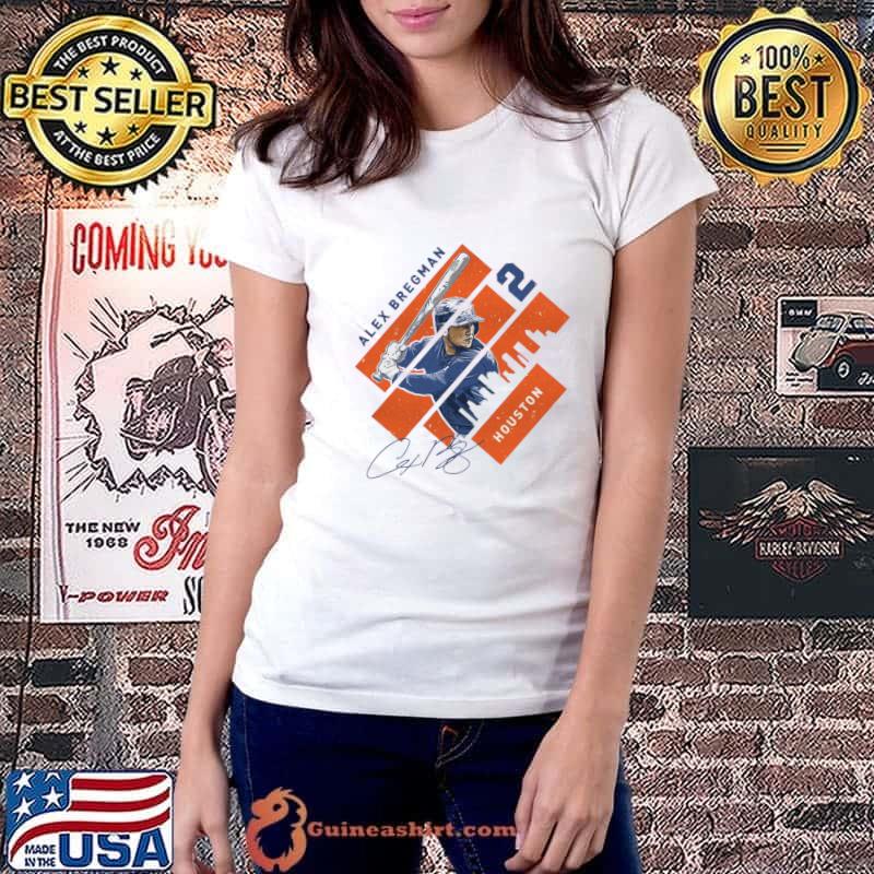 Alex Bregman Houston Stripes American professional baseball third baseman T-Shirt Ladiestee