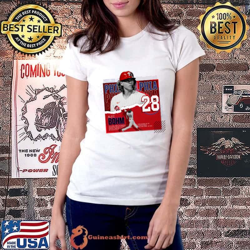 American professional baseball third baseman for the Philadelphia Phillies alec bohm baseball T-Shirt Ladiestee