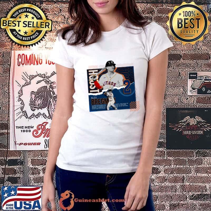 American professional baseball third baseman Houston Astros alex bregman baseball T-Shirt Ladiestee