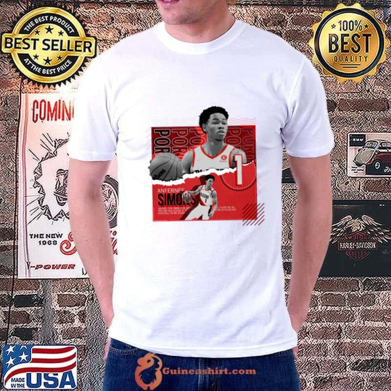American professional basketball player anfernee simons basketball T-Shirt