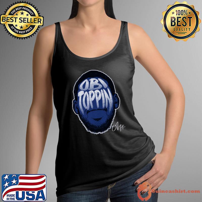 American professional basketball player obi toppin player silhouette T-Shirt