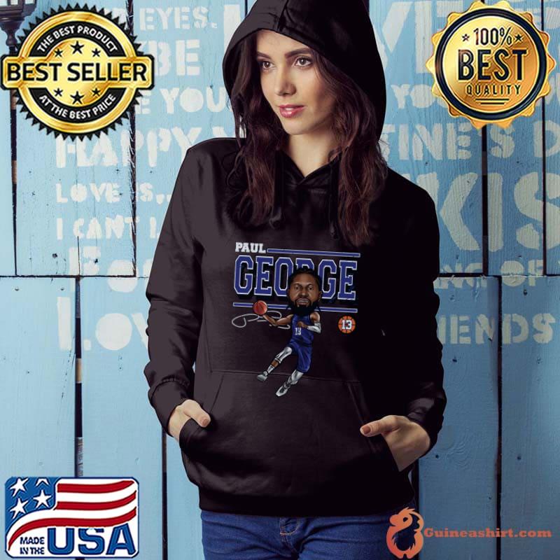 American professional basketball player signature paul george cartoon T-Shirt Hoodie