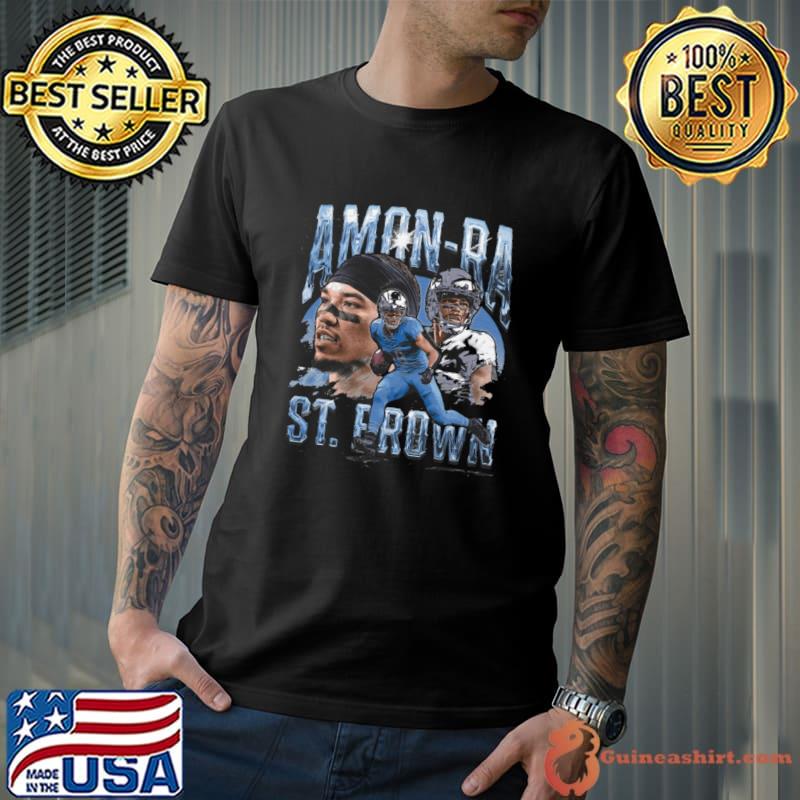 Amon-Ra St. Brown American football wide receiver Detroit Vintage T-Shirt