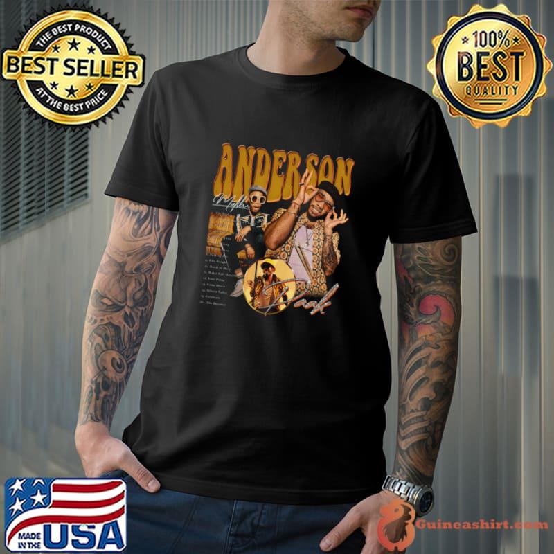 Anderson Paak Track List American rapper singer songwriter T-Shirt