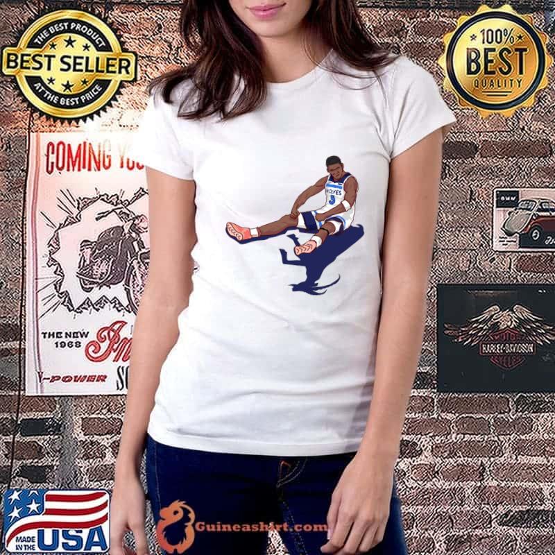 Anthony edwards vs Denver Nuggets American professional basketball player T-Shirt Ladiestee