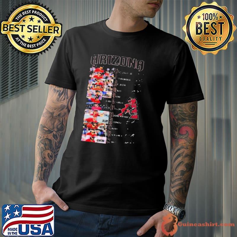 Arizona Diamondbacks All Team Players 2024 Signatures Shirt Unisex