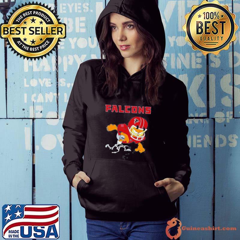 Atlanta Falcons Garfield Cat Grumpy Football Player 2024 s Hoodie