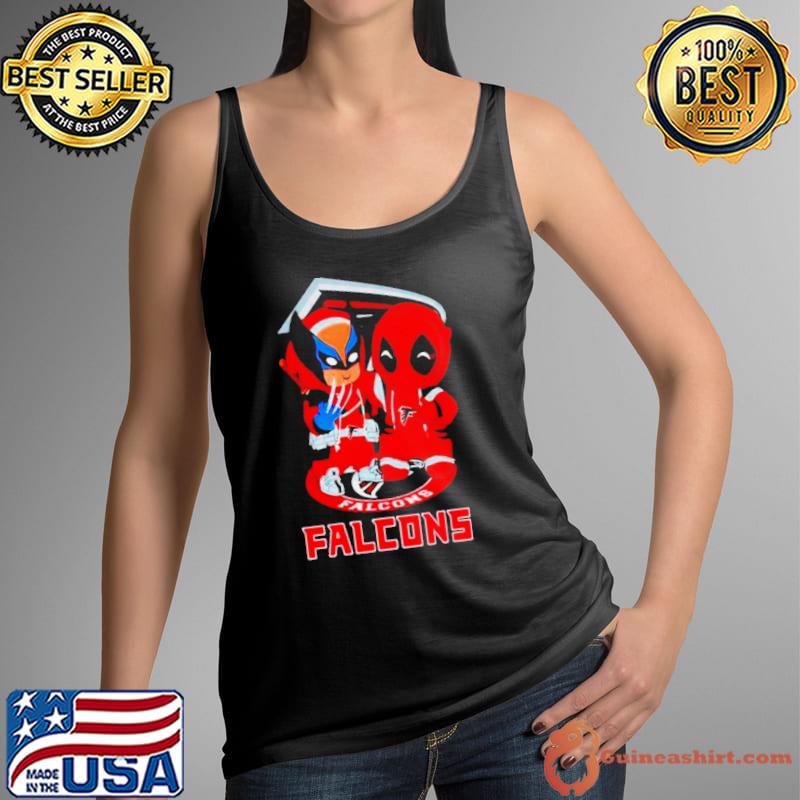 Atlanta Falcons Marvel Wolverine and Deadpool true friends shirt