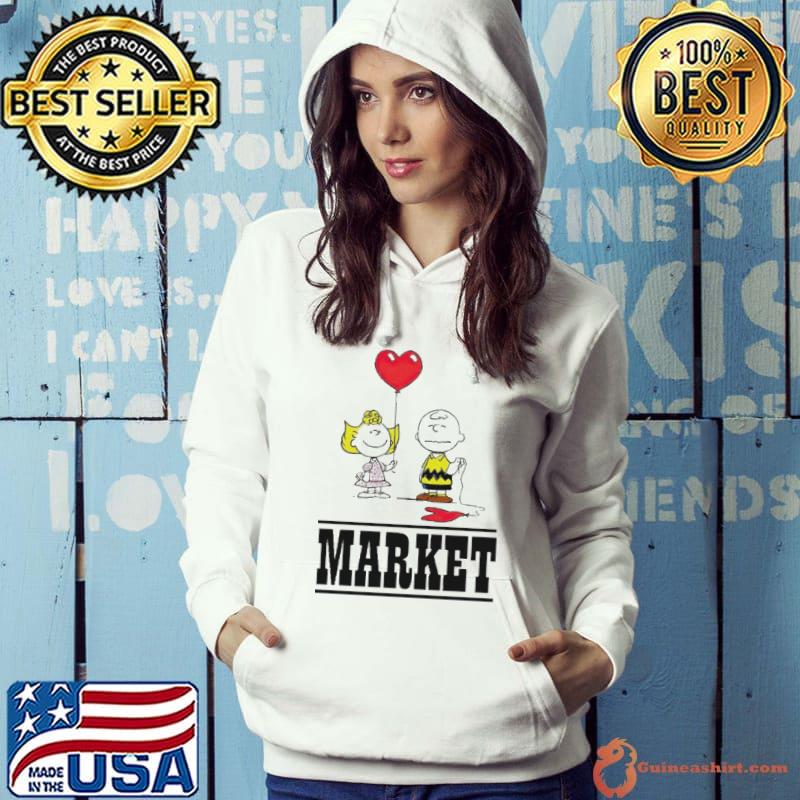Awesome sally Brown and Charlie Brown Peanuts deflated market s Hoodie