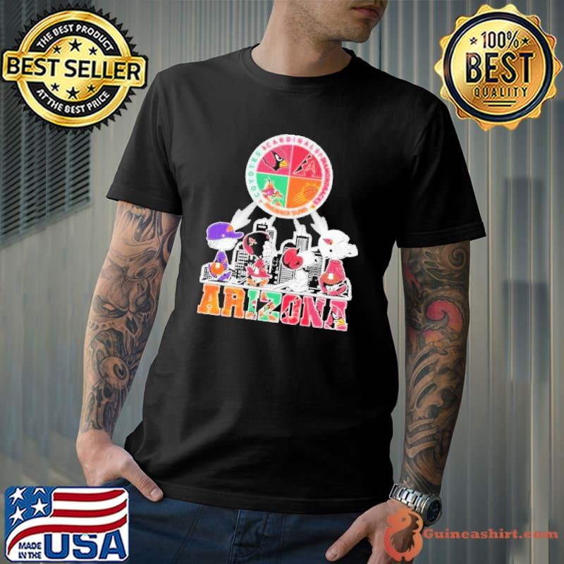 Awesome Snoopy Arizona Coyotes Arizona Cardinals Phoenix Suns Arizona Diamondbacks Shirt Unisex