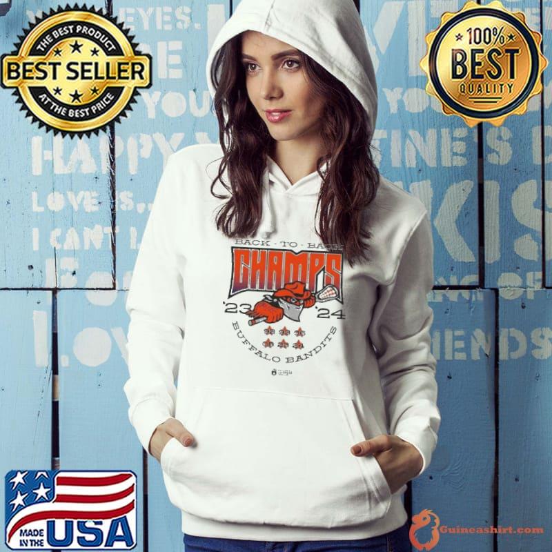 Back-To-Back ’23 ’24 NLL Cup Champions Buffalo Bandits Shirt Hoodie