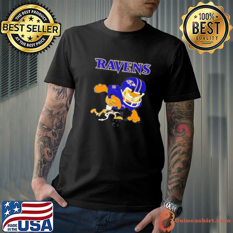 Baltimore Ravens Garfield Cat Grumpy Football Player s Unisex