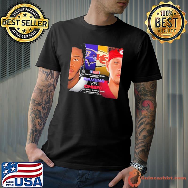 Baltimore ravens lamar jackson vs patrick mahomes Kansas city Chiefs nfl kick off the 2024 season s Unisex